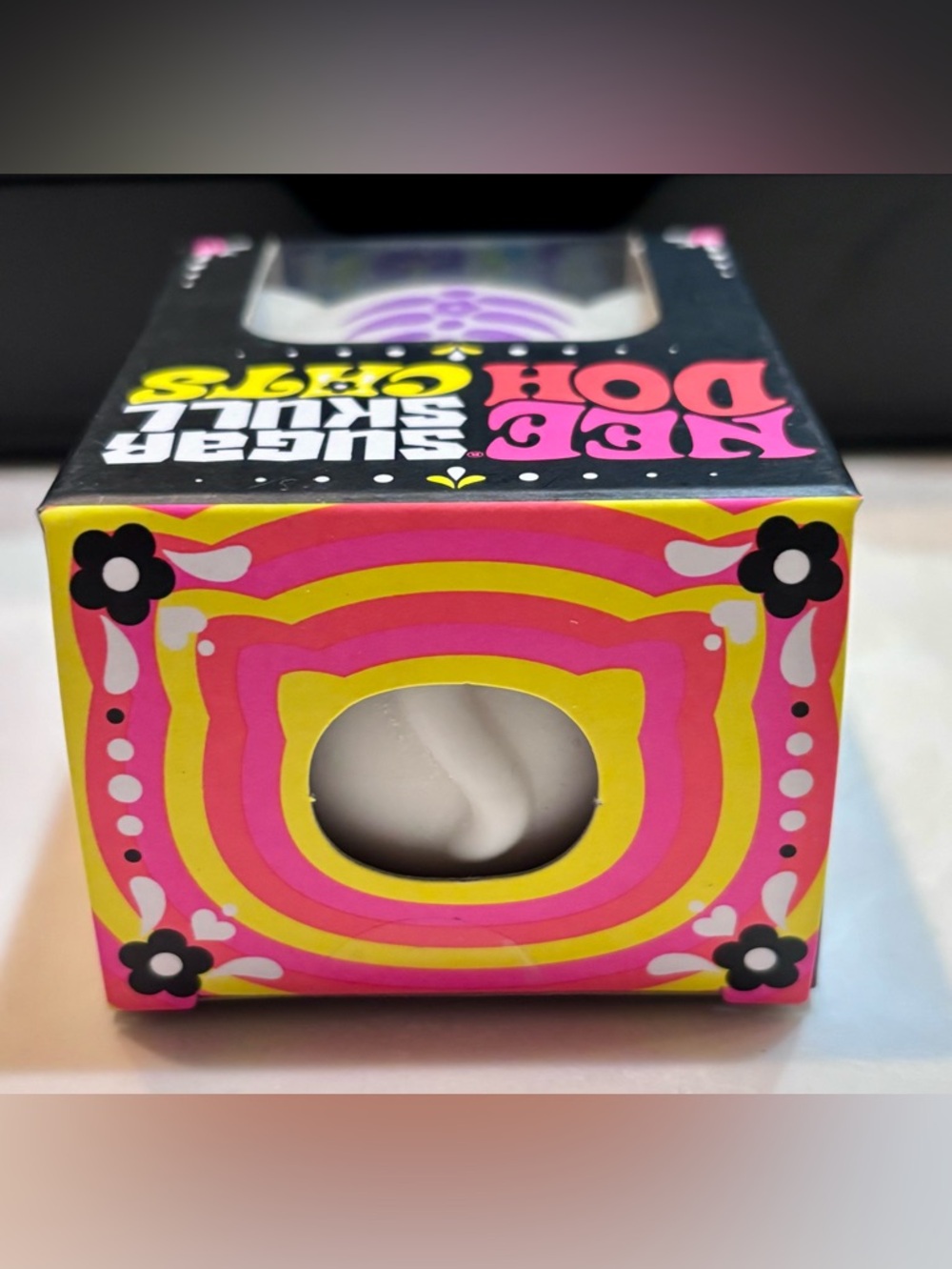 Needoh Sugar Skull Glow in the Dark Cat New - Picture 3 of 5